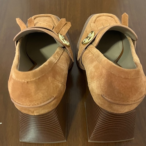 Camel Suede Heels - Picture 10 of 11